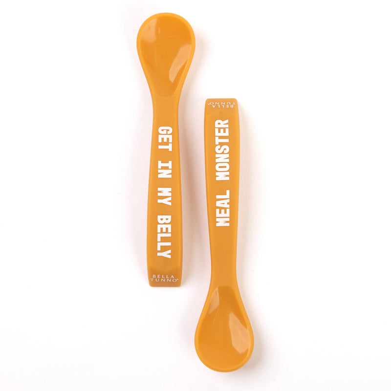 Bella Tunno Meal Monster Get in Belly Wonder Spoon Set: Orange