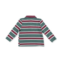 Angel Dear Rugby Stripe Green Long Sleeve Polo & Jogger