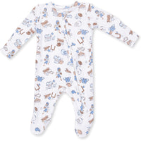 Angel Dear Football Nursery 2 Way Zipper Footie