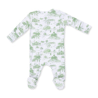 Angel Dear Golf Toile Green 2 Way Zipper Footie