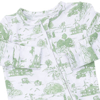 Angel Dear Golf Toile Green 2 Way Zipper Footie
