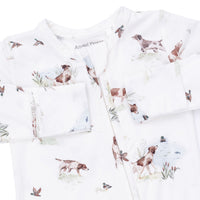 Angel Dear Pointer Pups & Duck Buddies 2 Way Zipper Footie