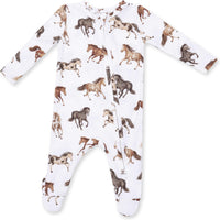 Angel Dear Wild Horses 2 Way Zipper Footie