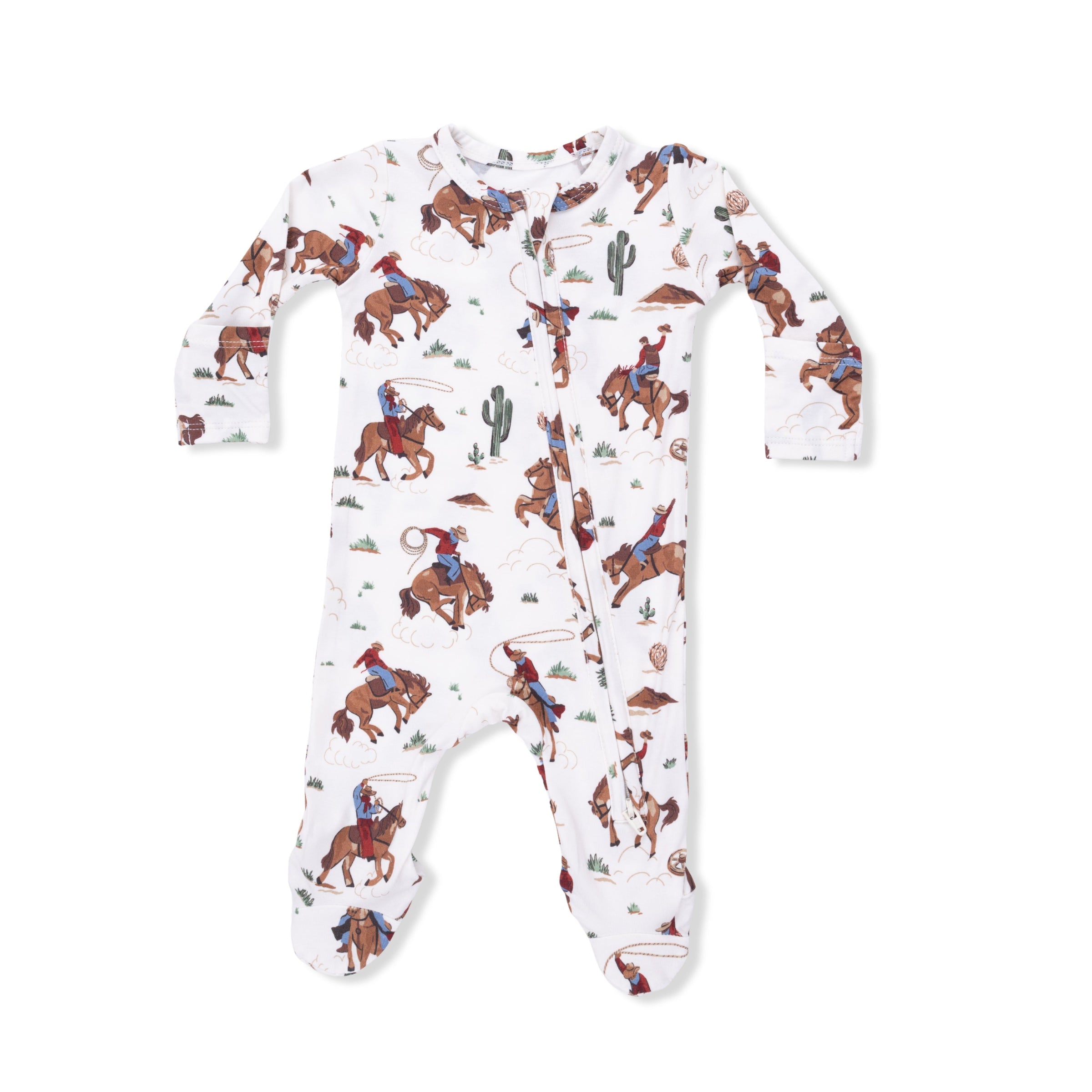 Angel Dear Buckaroo Western 2-Way Zipper Footie