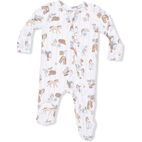 Angel Dear Cowboy Nursery 2-Way Zipper Footie