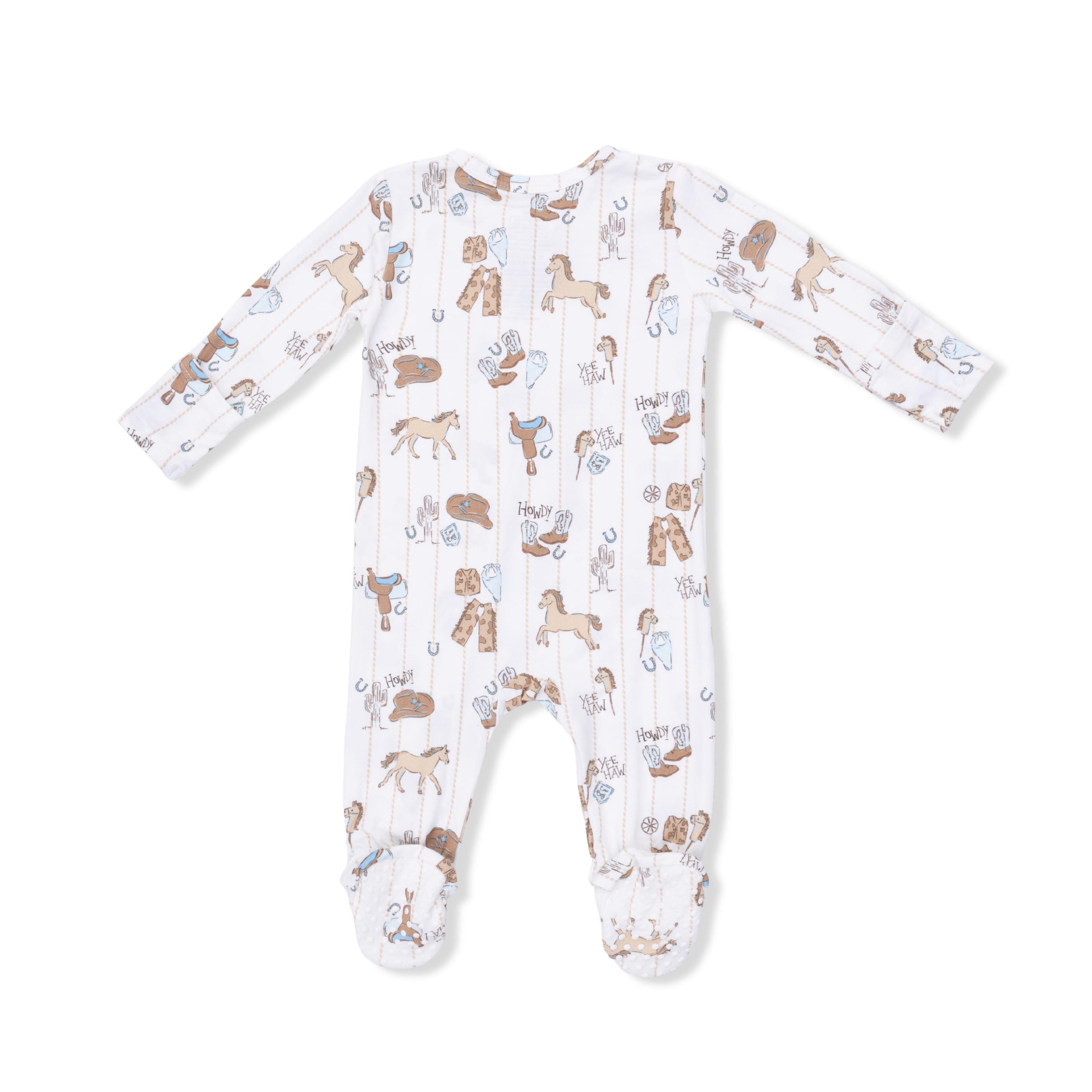 Angel Dear Cowboy Nursery 2-Way Zipper Footie