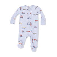 Angel Dear Construction Vehicles 2-Way Zipper Footie