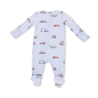 Angel Dear Construction Vehicles 2-Way Zipper Footie