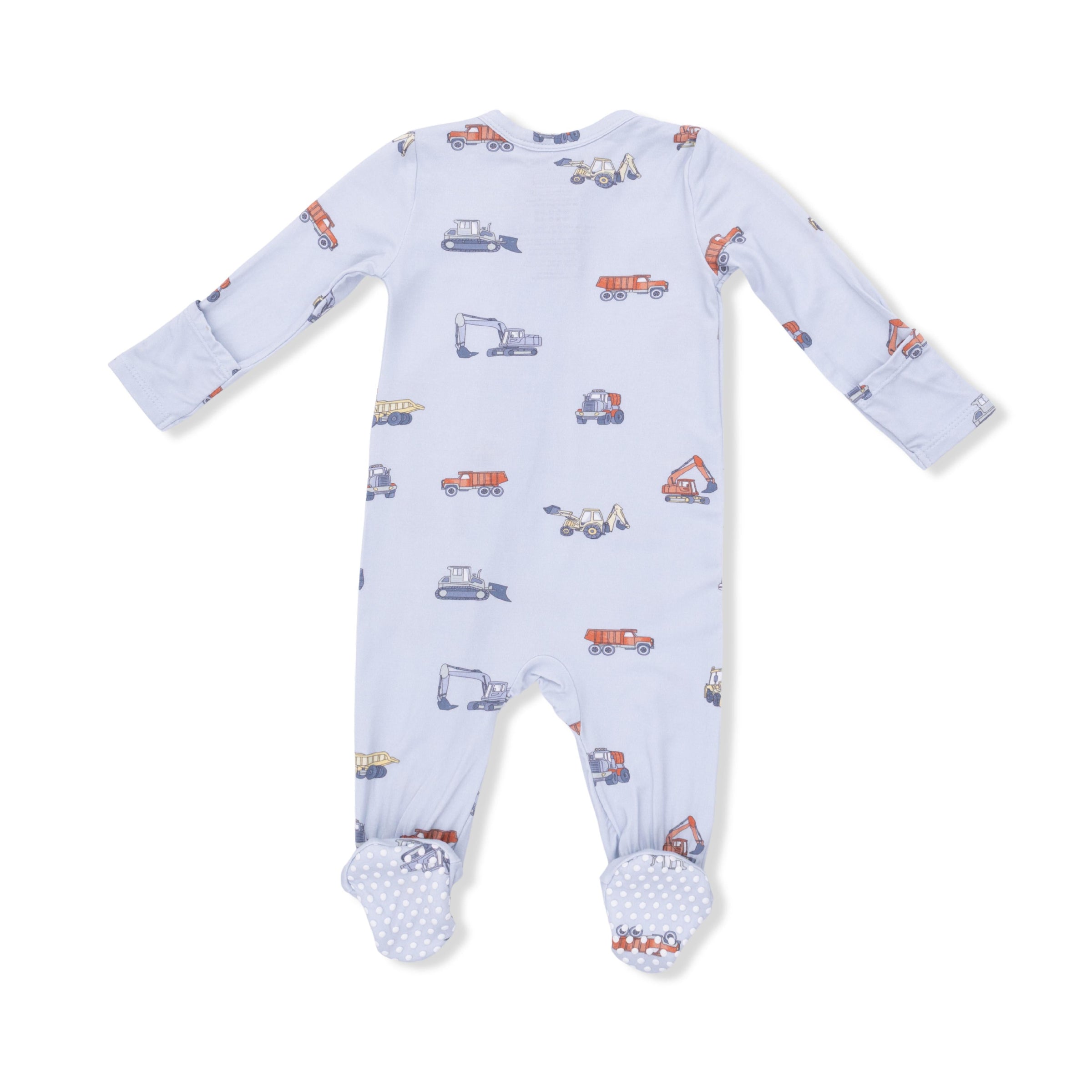 Angel Dear Construction Vehicles 2-Way Zipper Footie