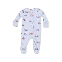 Angel Dear Construction Vehicles 2-Way Zipper Footie