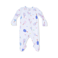 Angel Dear Floral Pickleball 2-Way Zipper Footie