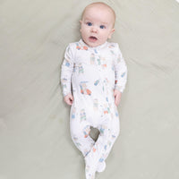 Angel Dear Golfing Teddy Bears 2-Way Zipper Footie