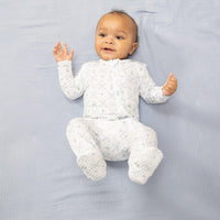 Angel Dear Golf Trellis Blue 2-Way Zipper Footie