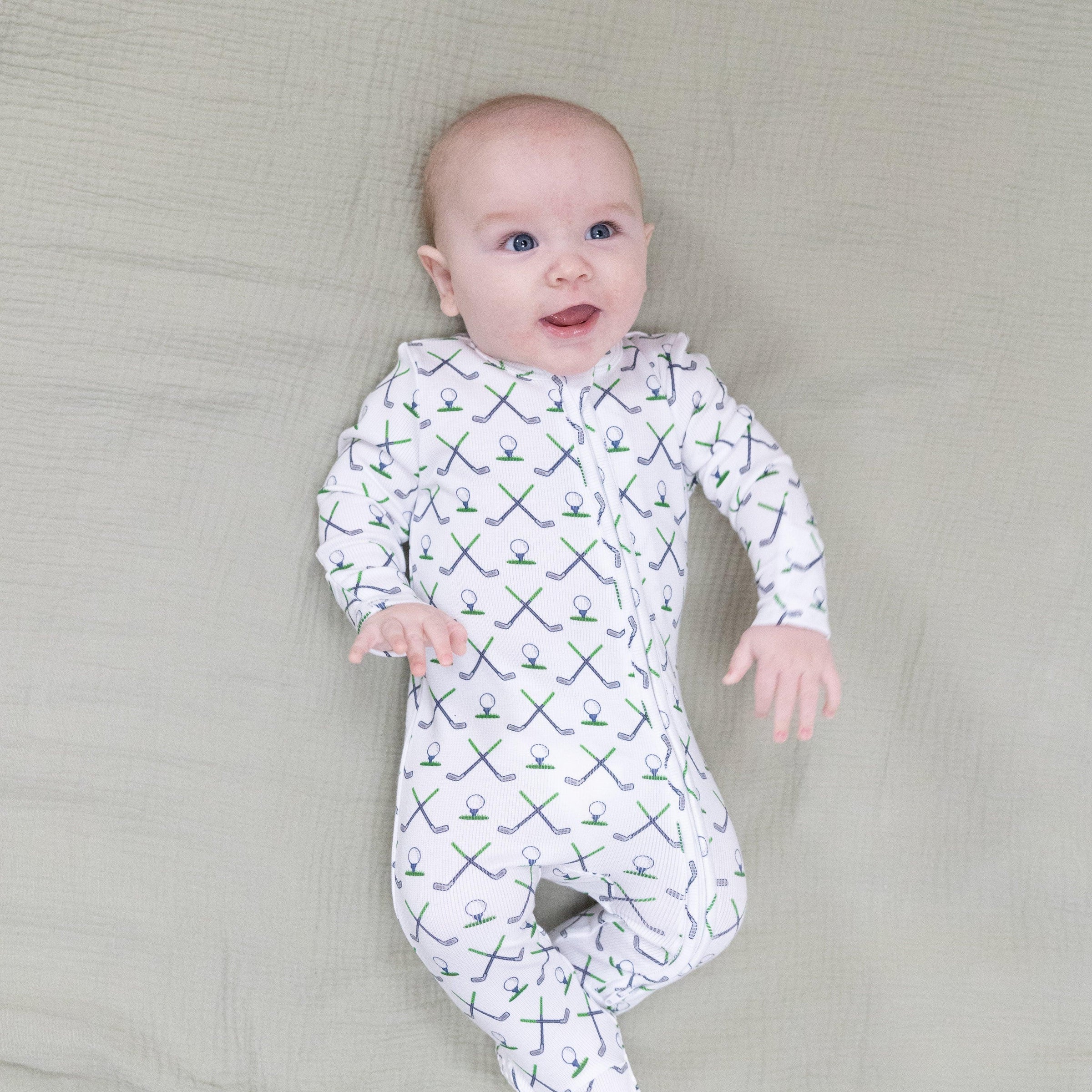 Angel Dear Simple Golf 2-Way Zipper Footie