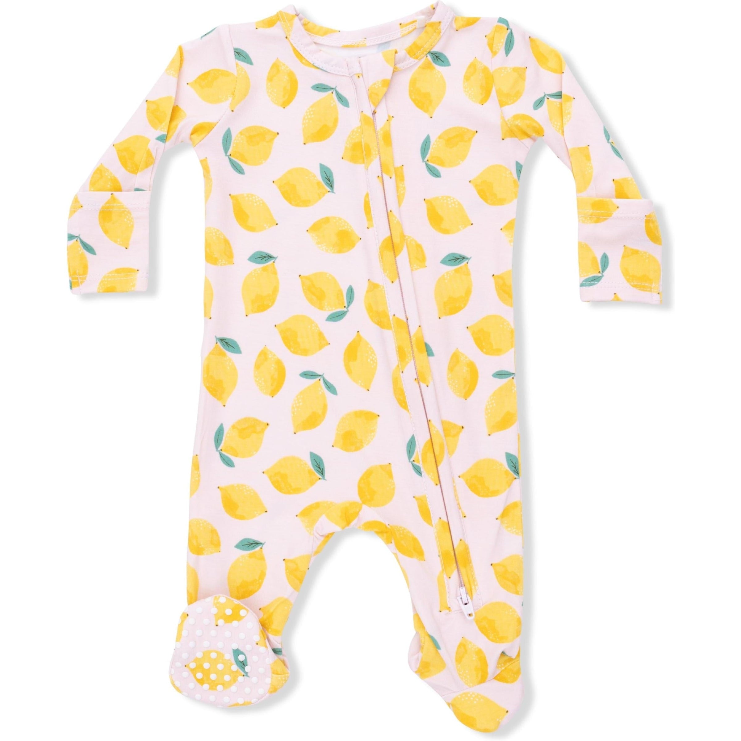 Angel Dear Sunny Lemons 2-Way Zipper Footie