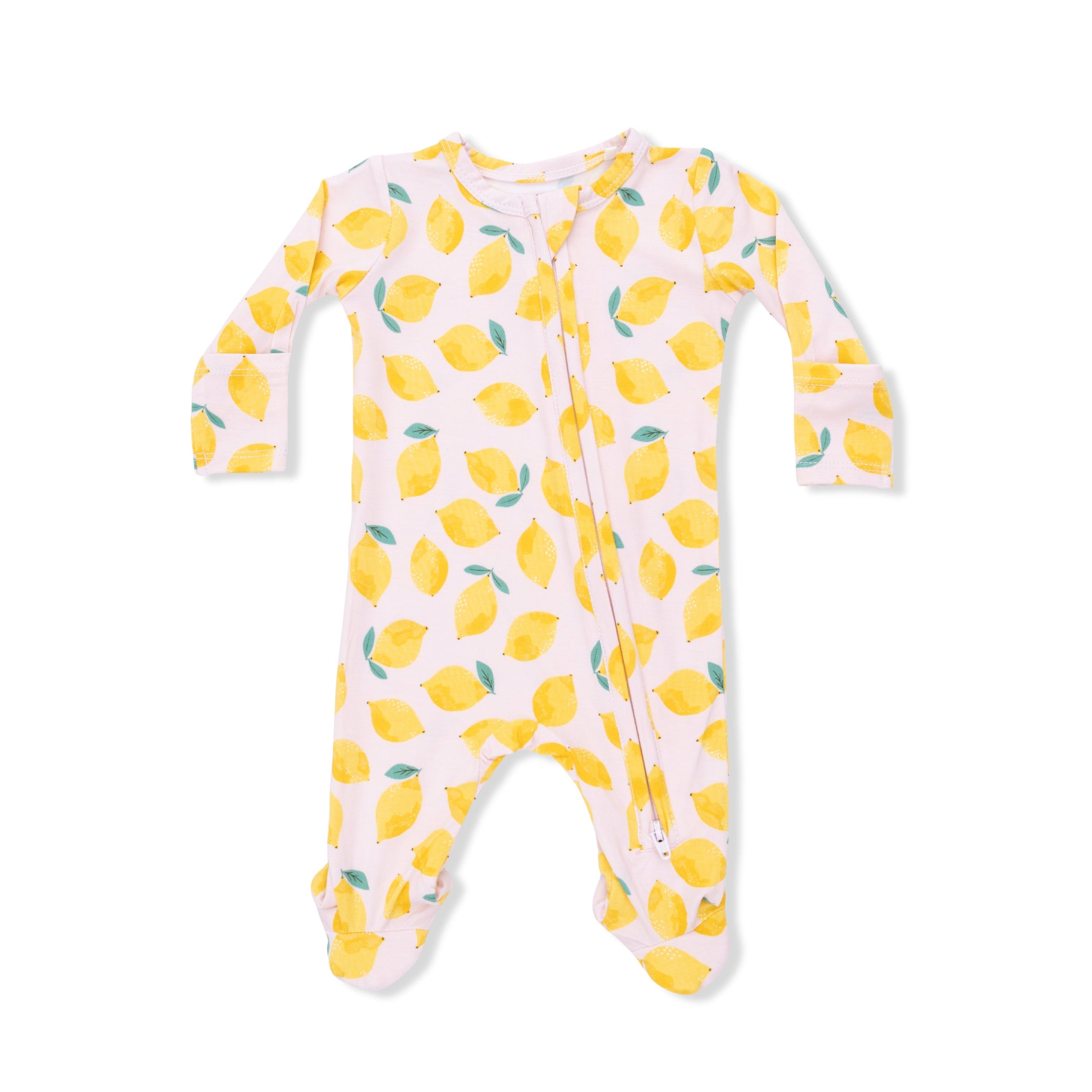 Angel Dear Sunny Lemons 2-Way Zipper Footie