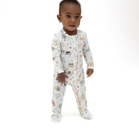 Angel Dear Cute Farm Animals Uni 2-Way Zipper Footie