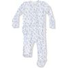 Angel Dear Romi Floral 2 Way Zipper Ruffle Back Footie