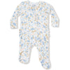 Angel Dear Sweet Rose Calico 2 Way Zipper Ruffle Back Footie