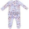 Angel Dear Woodrose Peri 2 Way Zipper Ruffle Back Footie