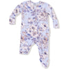 Angel Dear Woodrose Peri 2 Way Zipper Ruffle Back Footie