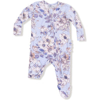 Angel Dear Woodrose Peri 2 Way Zipper Ruffle Back Footie