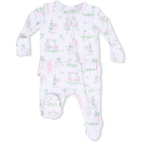 Angel Dear Pretty Golf 2-Way Ruffle Back Zipper Footie