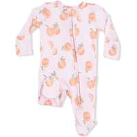 Angel Dear Sweet Peach 2-Way Ruffle Back Zipper Footie