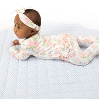 Angel Dear Cute Little Roses 2-Way Ruffle Back Zipper Footie