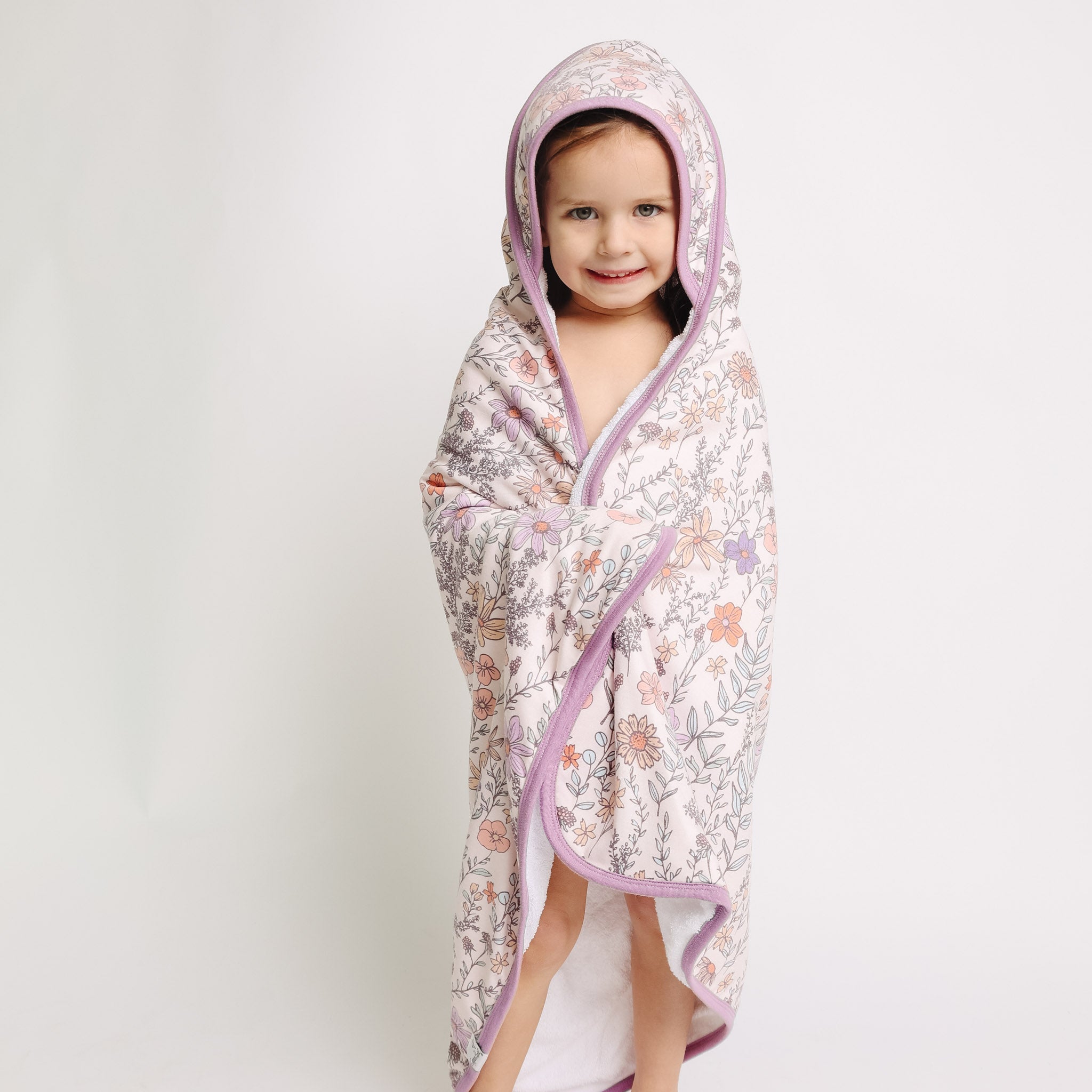 Copper Pearl Premium Baby Knit Hooded Towel | Flora