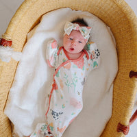 Copper Pearl Newborn Knotted Gown | Farmstead