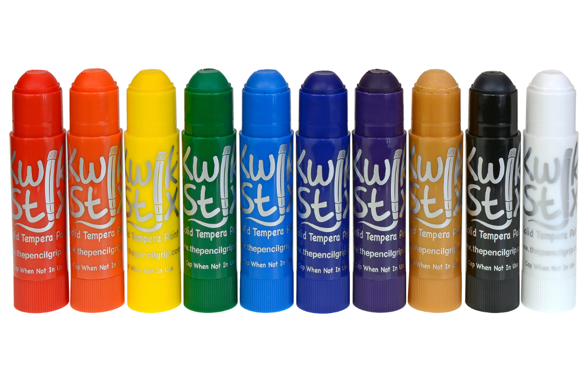 The Pencil Grip Kwik Stix Paint Sticks, Set of 10 Rainbow Colors