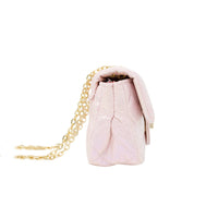 Tiny Treats Classic Quilted Shiny Mini Bag: Pink