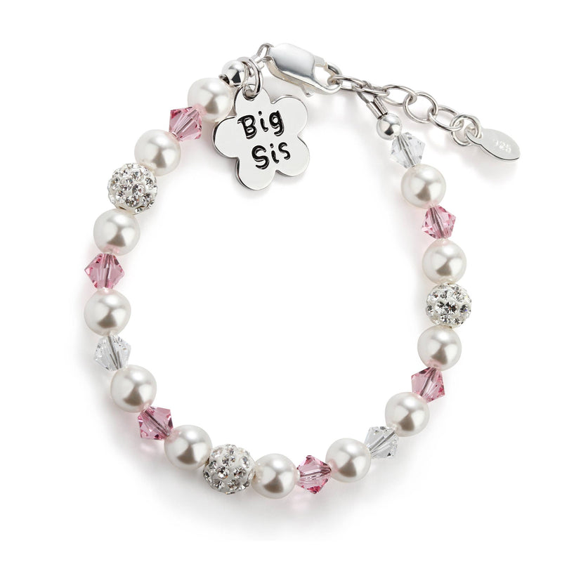 Cherished Moments Big Sis (Flower) Sterling Silver Big Sister Kids Bracelet