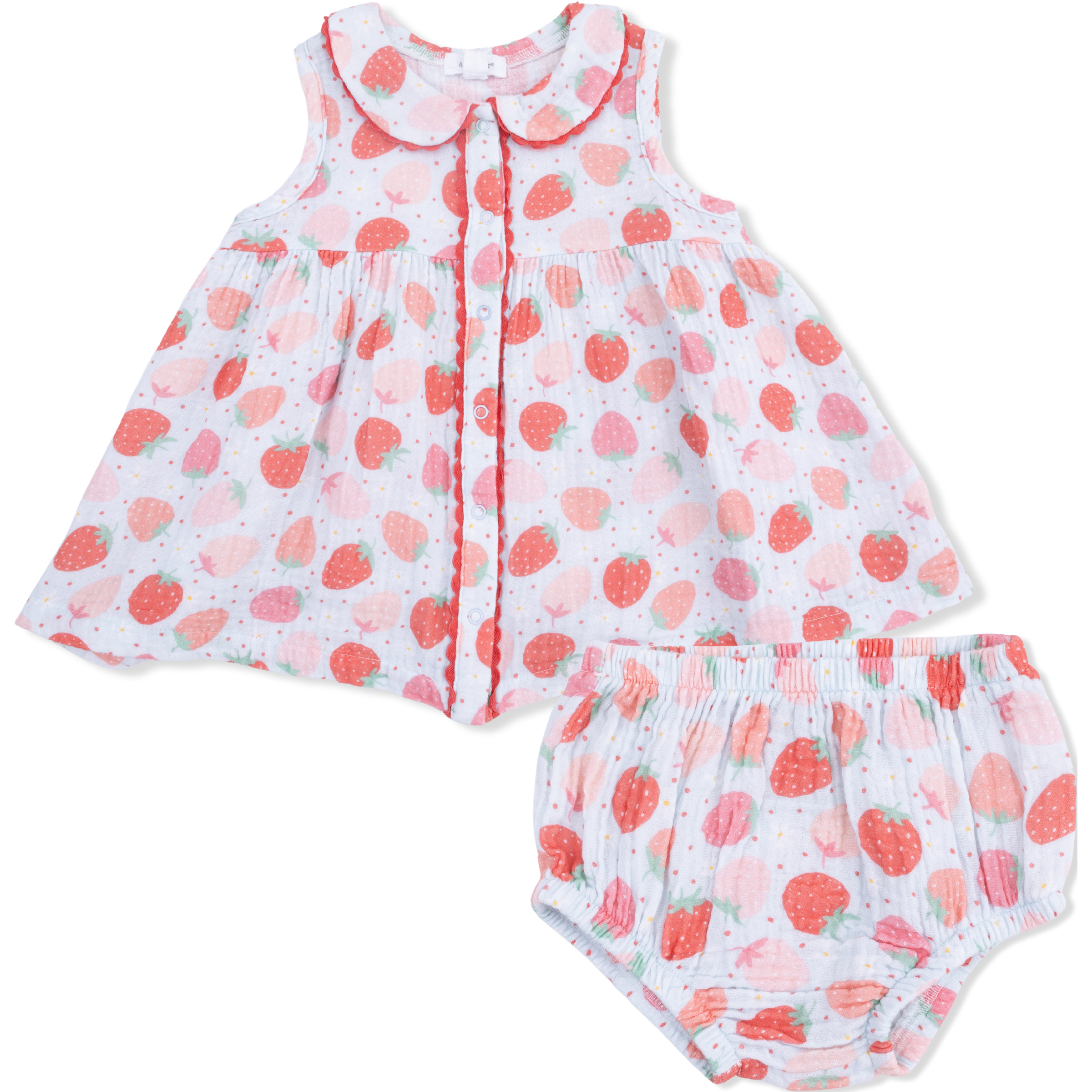Angel Dear Strawberry Bliss Jill Dress Sleeveless with Bloomer