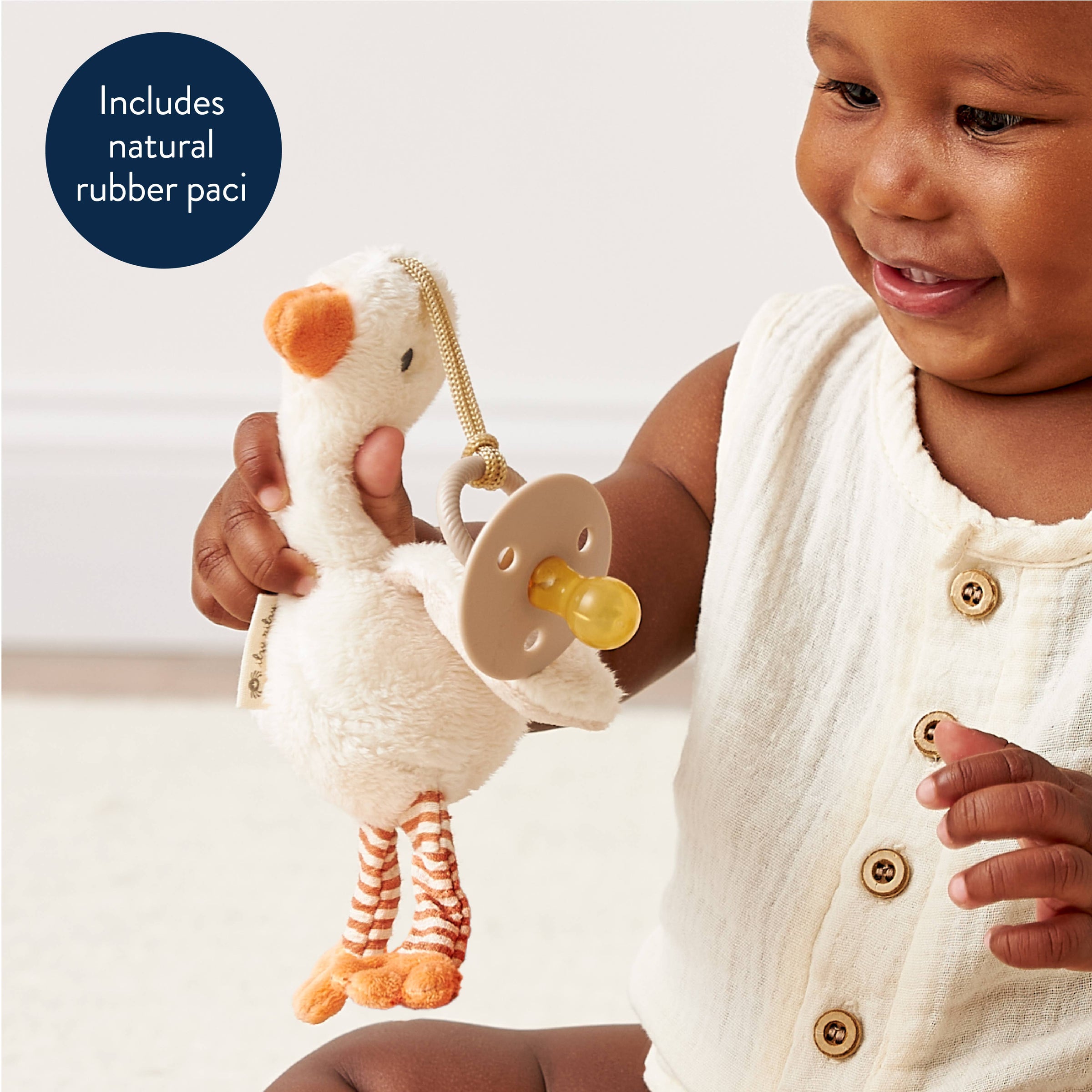 Itzy Ritzy Bitzy Pal Natural Rubber Pacifier & Plush