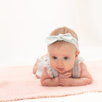 Angel Dear Tiny Cherry Stripe Ric Rac Ruffle Sunsuit