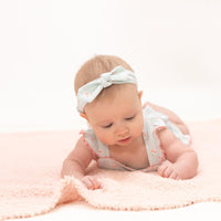 Angel Dear Tiny Cherry Stripe Ric Rac Ruffle Sunsuit
