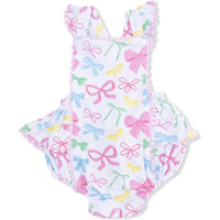 Angel Dear Sweet Bows Ric Rac Ruffle Sunsuit