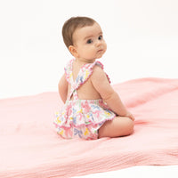 Angel Dear Sweet Bows Ric Rac Ruffle Sunsuit