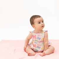Angel Dear Sweet Bows Ric Rac Ruffle Sunsuit