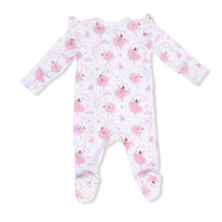 Angel Dear Ribbon Ballerinas 2-Way Ruffle Sleeve Zipper Footie