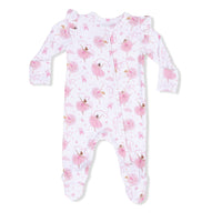 Angel Dear Ribbon Ballerinas 2-Way Ruffle Sleeve Zipper Footie