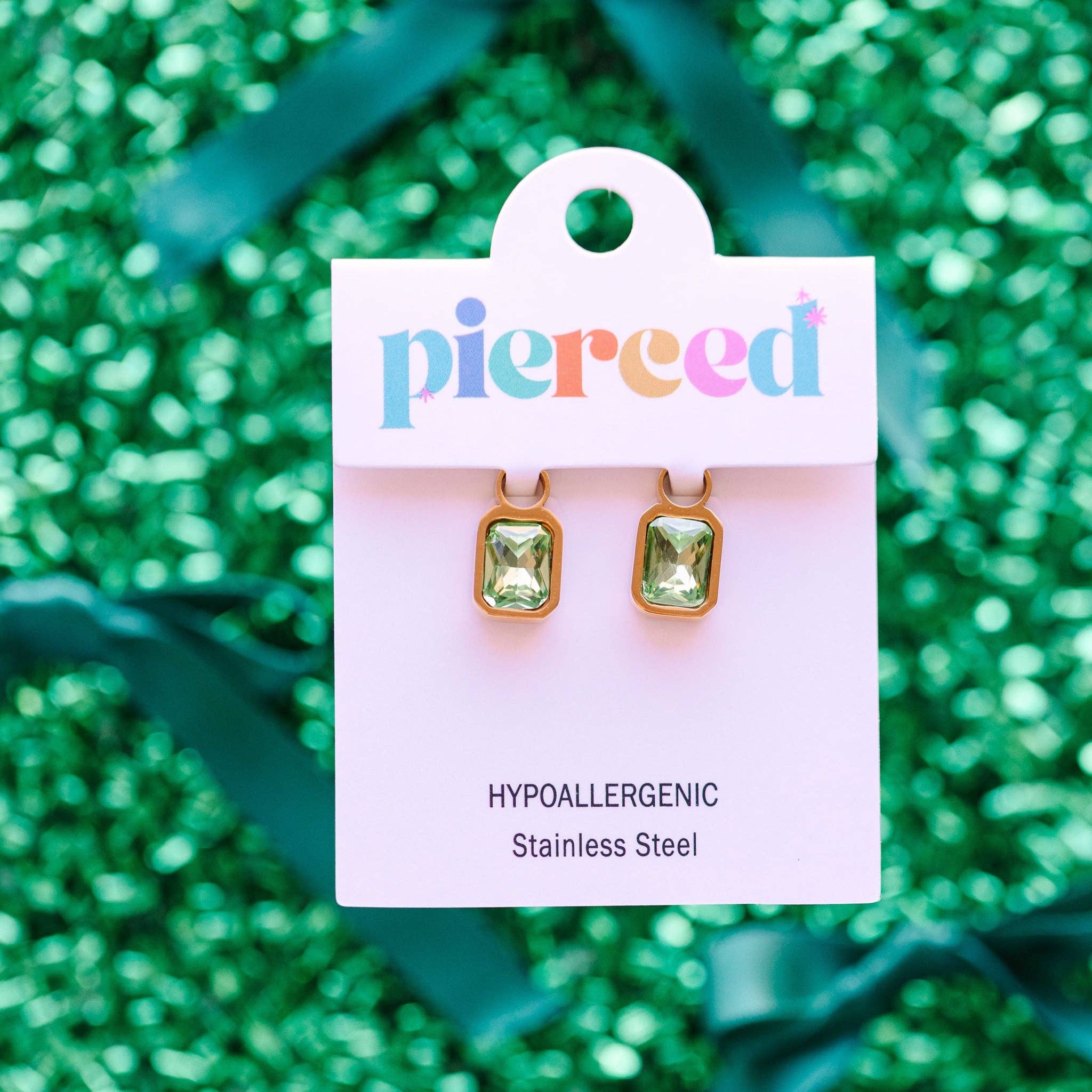 Pierced Co - Emerald Gem Charms