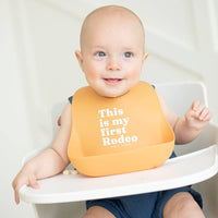 Bella Tunno First Rodeo Wonder Bib: Orange