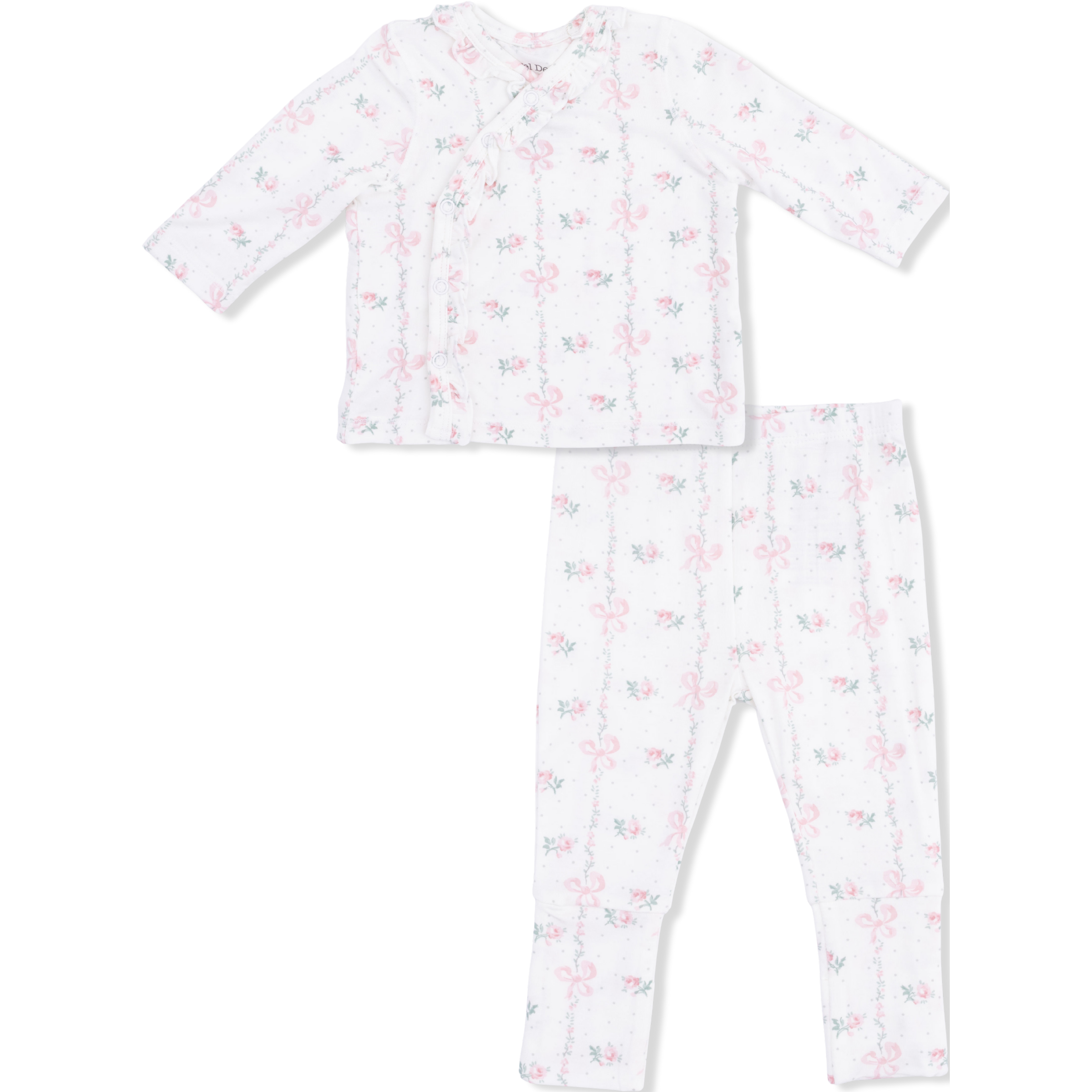 Angel Dear Dainty Buds and Bows Take Me Home Set with Convertible Pant