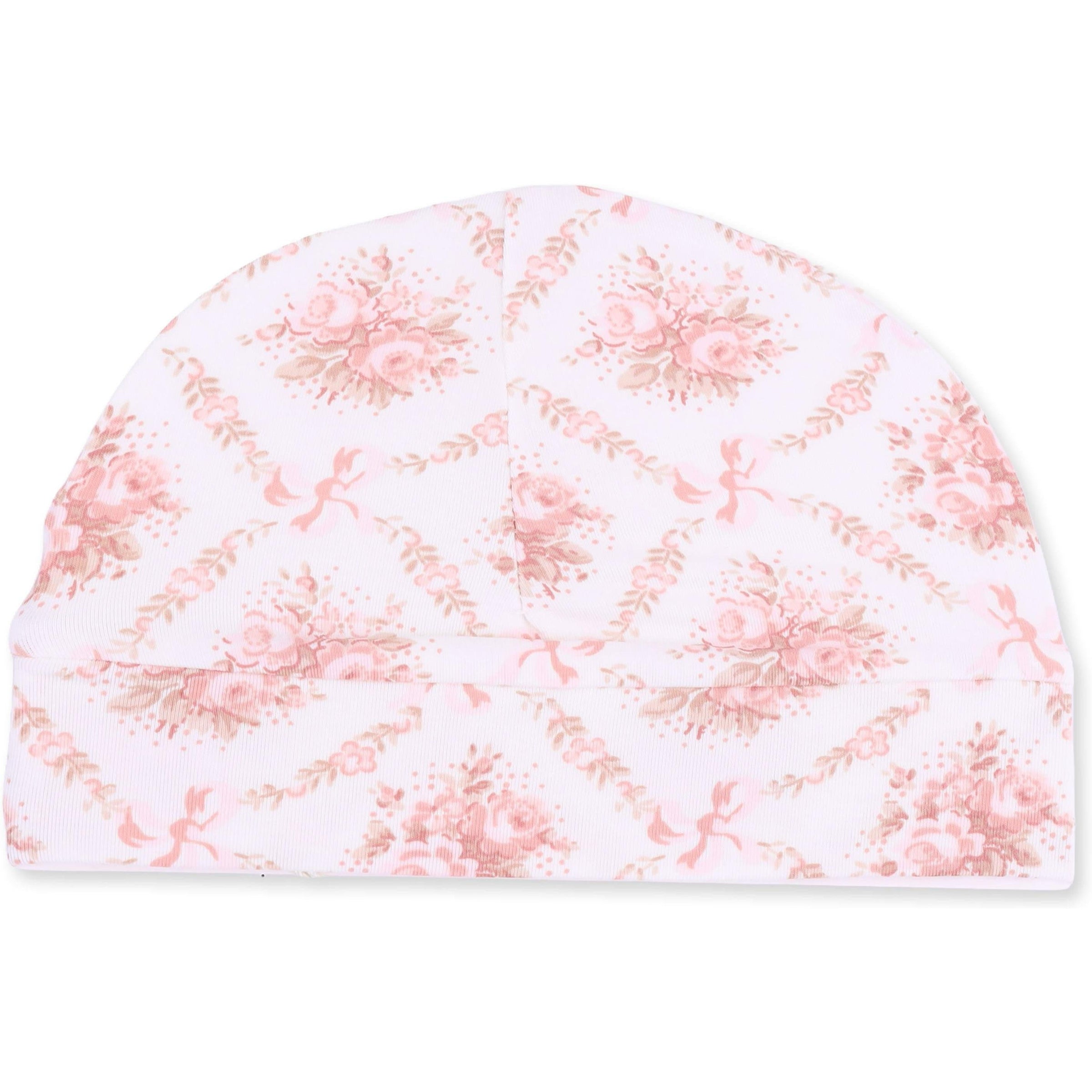 Angel Dear Rose Bow Lattice Beanie Hat
