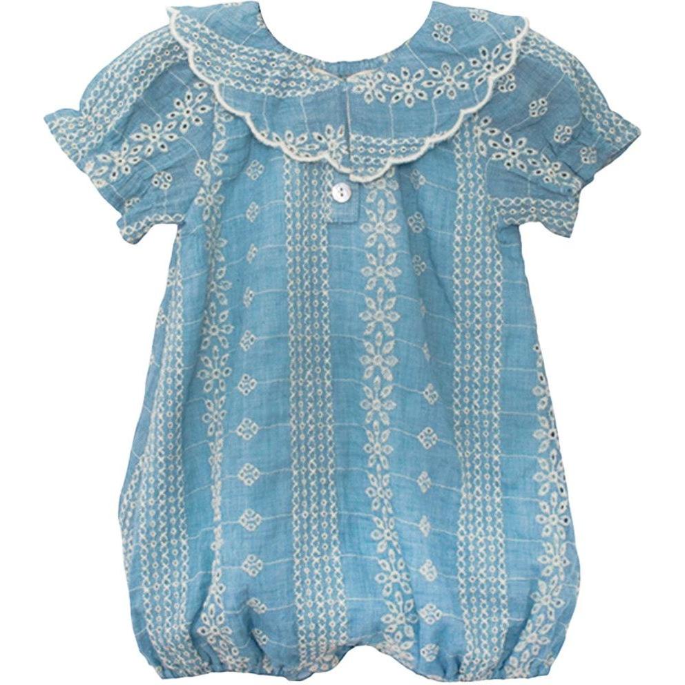 Mabel + Honey Delicate Blue Romper