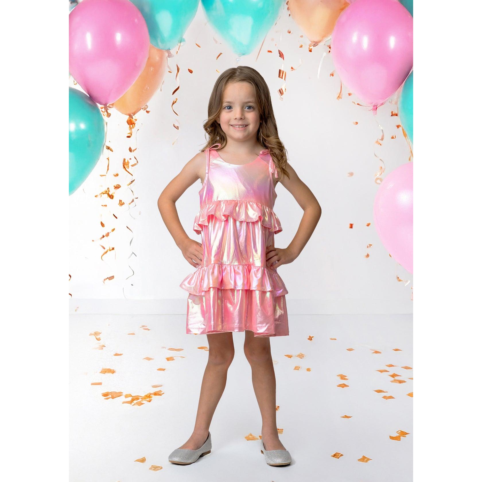 Mabel + Honey Strawberry Sparkle Dress