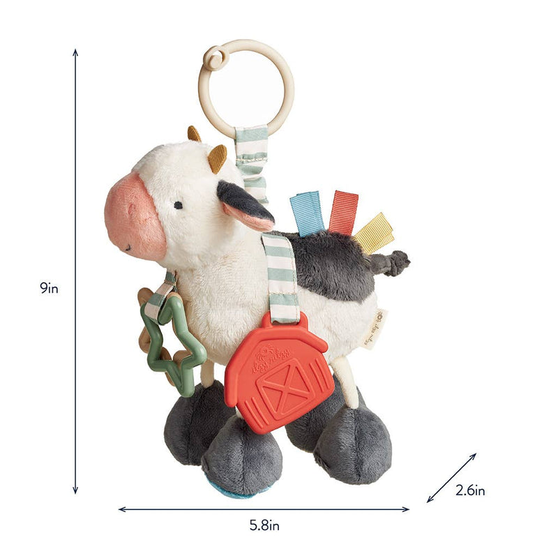 Itzy Ritzy Cow Itzy Friends Link & Love Activity Plush
